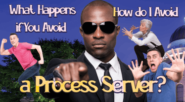 Our Blog 31 A process server pointing his finger on you. People avoid a process server.