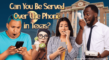 Our Blog 25 Process server served defendants by phone.
