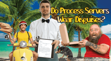 Our Blog 12 Process server wearing like waiter serving defendant. Can Process Servers Wear Disguises?
