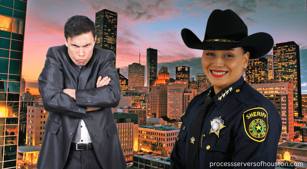 Police officer served legal documents. Can a Sheriff Serve My Legal Papers?