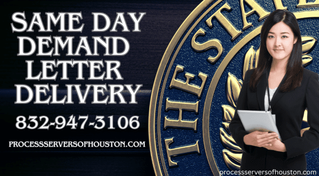 Demand Letter Delivery in Houston, TX