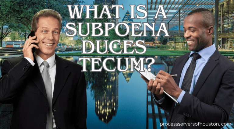 What Is Subpoena Duces Tecum?